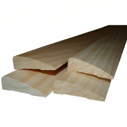 Alexandria Moulding L723A-20096C1 Solid Pine Moulding, Ranch Base, 7/16 x 3.25-In. x 8-Ft.