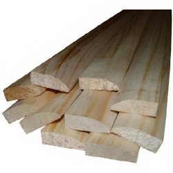 Alexandria Moulding 0W846-20084C1 Solid Pine Moulding, Ranch Stop, 7/16 x 1-3/8-In. x 7-Ft.
