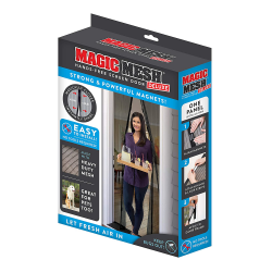 Allstar Innovations MM011124 Magic Mesh, Hands-Free Screen For Single Door, Deluxe Black