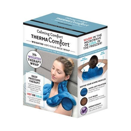 Allstar Innovations TC011106 Calming Comfort, ThermaComfort, Weighted Hot/Cold Neck Shoulder Wrap