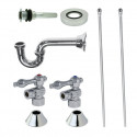 Kingston Brass CC43105VKB30 Trimscape Traditional Plumbing Sink Trim Kit w/ P Trap for Vessel Sink w/out Overflow Hole