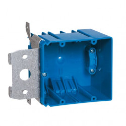 ABB Installation Products B234ADJC Adjustable Electrical Box w/ Range Knock Out, 2 Gang, Non-Metallic