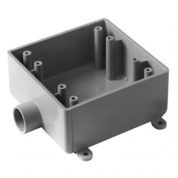 ABB Installation Products E9802 2-Gang Weatherproof Field Service End Outlet Box