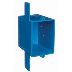 ABB Installation Products A58381D-CAR ENT Blue Single Gang Smurf Switch & Outlet Box w/ Size 3" x 2.25" x 3"