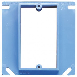 ABB Installation Products A410R-CAR 4-Inch Rise Square 1 Gang PVC Cover