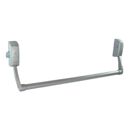 Gaab Locks T295-00 Crossbar Exit Device, Push Lever Arms, Black, Modular & Reversible, Fire Rated