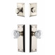 Grandeur Fifth Avenue Plate w/ Chambord Crystal Knob & Matching Deadbolt