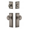 Grandeur Fifth Avenue Plate w/ Circulaire Knob & Matching Deadbolt