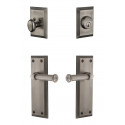 Grandeur Fifth Avenue Plate w/ Georgetown Lever & Matching Deadbolt