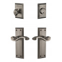 Grandeur Fifth Avenue Plate w/ Portfino Lever & Matching Deadbolt