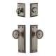 Grandeur Fifth Avenue Plate w/ Soleil Knob & Matching Deadbolt