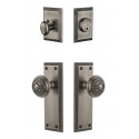 Grandeur Fifth Avenue Plate w/ Windsor Knob & Matching Deadbolt