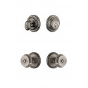 Grandeur Georgetown Rosette w/ Bouton Knob & Matching Deadbolt