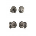 Grandeur Georgetown Rosette w/ Grande Victorian Knob & Matching Deadbolt