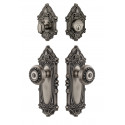 Grandeur Grande Victorian Long Plate w/ Parthenon Knob & Matching Deadbolt