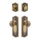 Grandeur Parthenon Plate w/ Fifth Avenue Knob & Matching Deadbolt