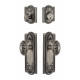 Grandeur Parthenon Plate w/ Grande Victorian Knob & Matching Deadbolt