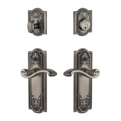 Grandeur Parthenon Long Plate w/ Portfino Lever & Matching Deadbolt