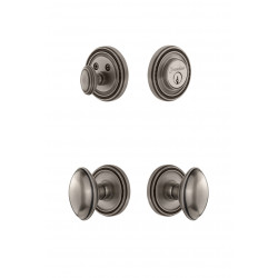 Grandeur Soleil Rosette w/ Eden Prairie Knob & Matching Deadbolt