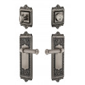 Grandeur Windsor Plate w/ Georgetown Lever & Matching Deadbolt