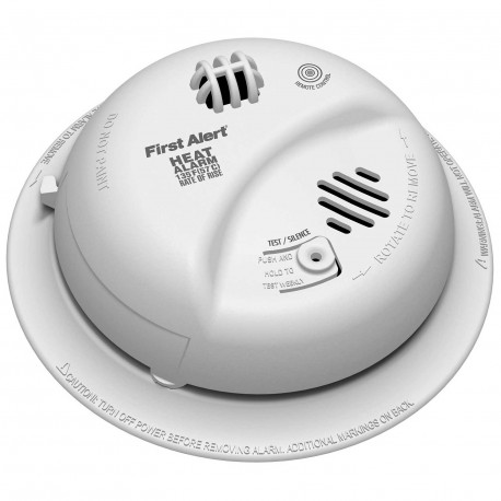 Ademco HD6135FB First Alert Heat Alarm with Battery Backup