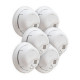 Ademco 9120B6CP Hardwired Ionization Smoke Alarm with Battery Backup 6-Pack
