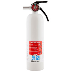 Ademco REC5 Rechargeable Recreation Fire Extinguisher UL Rated 5-B:C (White)