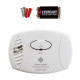 Ademco 1039718 Carbon Monoxide Alarm, Battery Operated