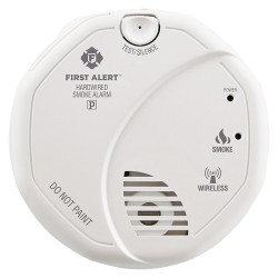Ademco 1039830 Wireless Interconnect Hardwired Smoke Alarm w/Battery Backup
