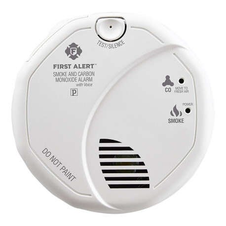 Ademco 1043567 Hardwired Smoke & Carbon Monoxide Alarm w/Voice and Location, 6-Pk.