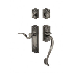 Nostalgic Warehouse MEAMAN_S Grip Meadows Plate S Grip Entry Set w/ Manor Lever