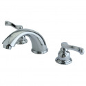 Kingston Brass KB896 Royale Two Handle 8" to 16" Widespread Lavatory Faucet w/ Brass Pop-up