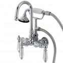 Kingston Brass AE7T Aqua Eden Wilshire Wall Mount Clawfoot Tub Faucet