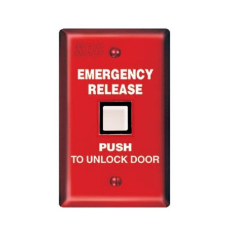 SDC CB40 Emergency Access Communicating Bathroom Control, Finish - Red