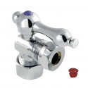 Kingston Brass CC5430 Vintage Classic Angle Stop w/ 5/8" OD Compression x 1/2" or 7/16" Slip Joint w/ metal lever