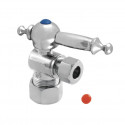 Kingston Brass CC5330 Vintage Angle Stop w/ 5/8" OD Compression x 3/8" OD Compression w/ décor turn valve