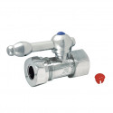 Kingston Brass CC4415 Vintage Straight Stop Valve w/ 1/2" IPS x 1/2" or 7/16" Slip Joint w/ KL lever handles