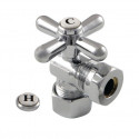 Kingston Brass CC5430 Vintage Classic Angle Stop w/ 5/8" OD Compression x 1/2" or 7/16" Slip Joint w/ cross handles