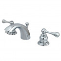 Kingston Brass KB394 Vintage Two Handle 4" to 8" Mini Widespread Lavatory Faucet w/ Retail Pop-up