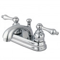 Kingston Brass GKB260 Water Saving Vintage Centerset Lavatory Faucet w/ Lever Handles & Retail Pop-Up