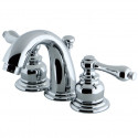 Kingston Brass KB91 Two Handle 4" to 8" Mini Widespread Lavatory Faucet w/ Retail Pop-up