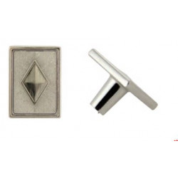 Pride Decor K-82393.SN Diamond Knob, Satin Nickel