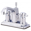 Kingston Brass KS8647DX Concord Two Handle Centerset Lavatory Faucet w/ Brass Pop-Up