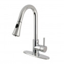 Kingston Brass LS872 Gourmetier Concord Kitchen Faucet w/ Pull-Down Sprayer & lever handle