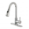 Kingston Brass LS8725DL Gourmetier Concord Kitchen Faucet w/ Pull-Down Sprayer & lever handle