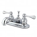Kingston Brass KB608BL Two Handle 4" Centerset Lavatory Faucet w/ Retail Pop-up