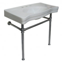 Kingston Brass VPB136 Console Sink with Stainless Steel Legs