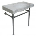 Kingston Brass VPB136 Console Sink with Stainless Steel Legs