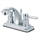 Kingston Brass KS464 Concord Two Handle 4" Centerset Lavatory Faucet w/ lever handles