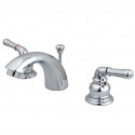 Kingston Brass KB95 Magellan Two Handle 4" to 8" Mini Widespread Lavatory Faucet w/ Retail Pop-up